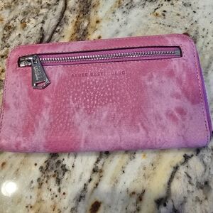 Aimee Kesterberg New Leather Lsrge Zipper Wallet Pink